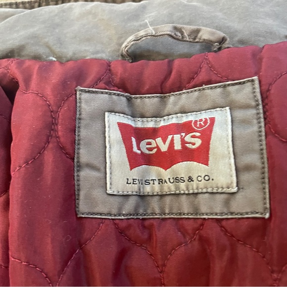 Levi’s military green warm lined jacket with hidden hood M - Picture 9 of 13